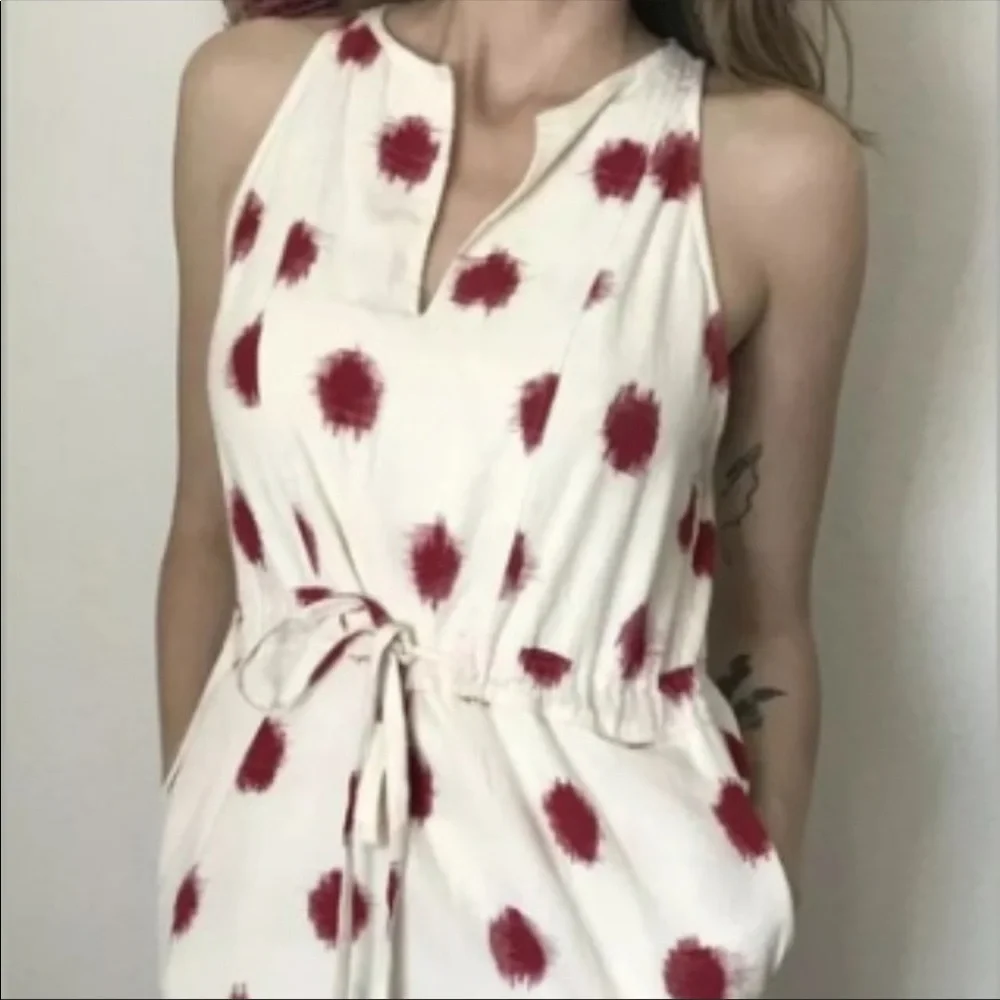 The Odell’s anthropologie polka dot red dress
